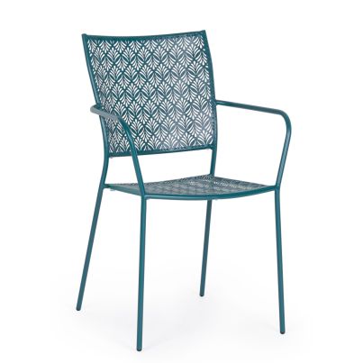 Garden chair LIZETTE 54x55x89cm ocean blue