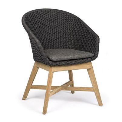 COACHELLA CHARCOAL CHAIR W-ARMR W-CUSH