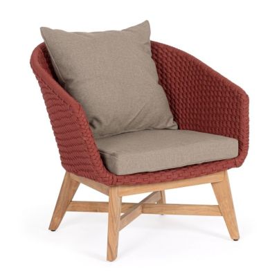 COACHELLA SCARLET ARMCHAIR W-CUSH