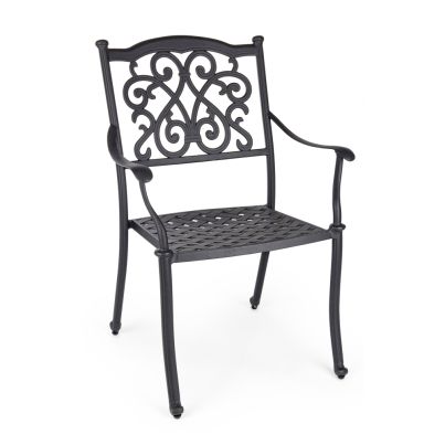 Garden chair IVREA 65x60x92cm dark grey