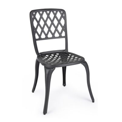 Garden chair FAENZA 44x46x89cm dark grey