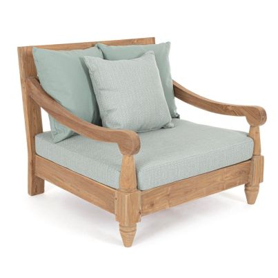 BALI AQUA ARMCHAIR W-CUSH - FSC