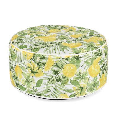 Inflatable pouffe SUMMER 53x23 cm. yellow