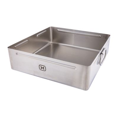 Square Baking Tray CHROM, Stainless Steel 40x40x12 cm