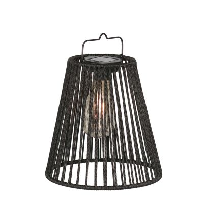 Solar lantern NIKHITA SVAS 21,5x22x26,5cm black