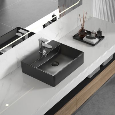 PORCELAIN BASIN BLACK MATT 5042MB
