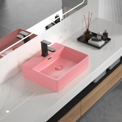 PORCELAIN BASIN PINK MATT 5042PINK