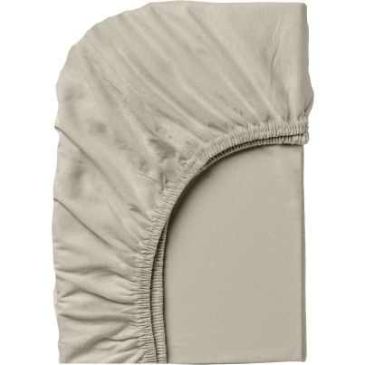 Fitted sheet DILIOS, 100% cotton jersey, 180/200/25 cm, grey