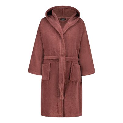 Bathrobe DILIOS Petra, S/M, 100% Cotton, Red