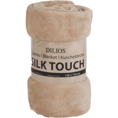 Blanket DILIOS Silk Touch 130x170 cm, Beige