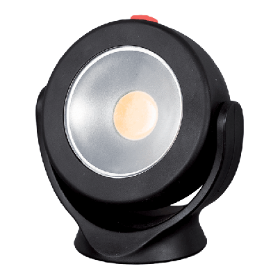 LED Work Light magnetic 3W COB 3xAA Black