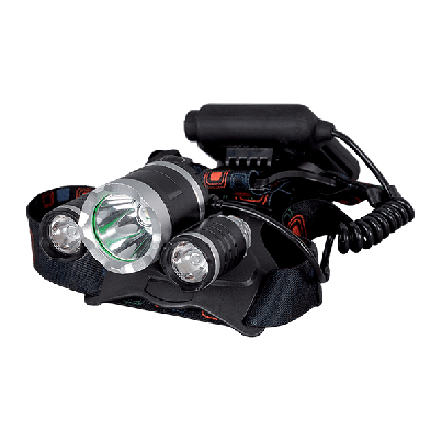 LED Headlamp ZOOM E-3396 4xAA Black