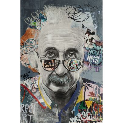 Acrylic painting Brilliant physicist 80x120cm