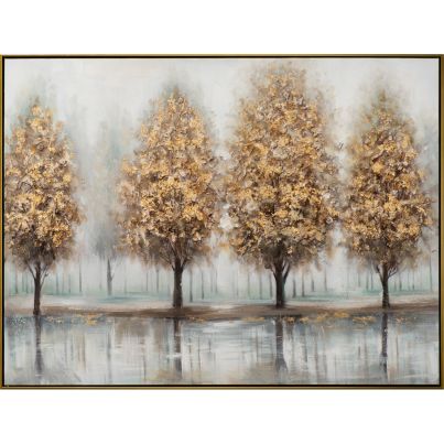 Acrylic painting Golden Trees 92,5x122,5cm