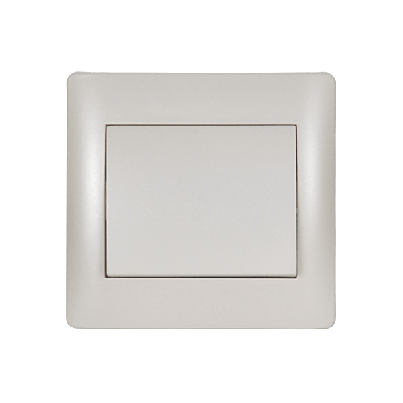 RHYME one button one way switch white metallic