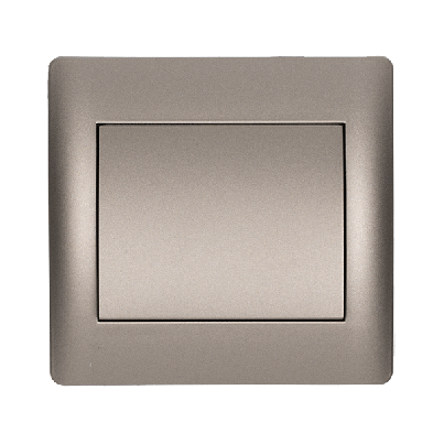 RHYME one button one way switch grey metallic