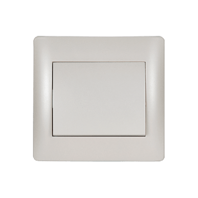 RHYME one button two way switch white metallic