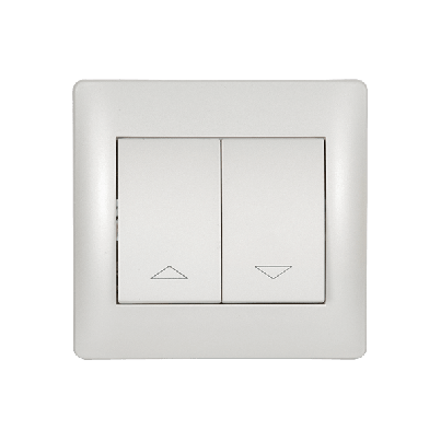 RHYME curtain control switch white metallic