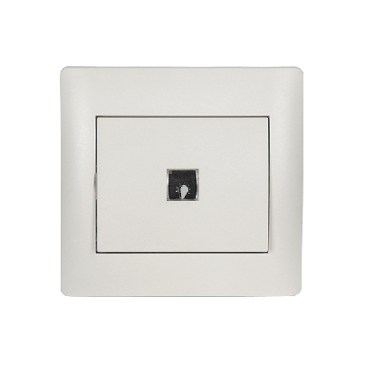 RHYME push light button white metallic
