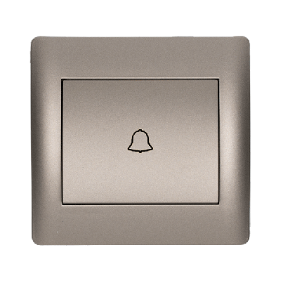 RHYME doorbell switch grey metallic