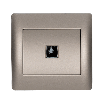 RHYME push light button grey metallic