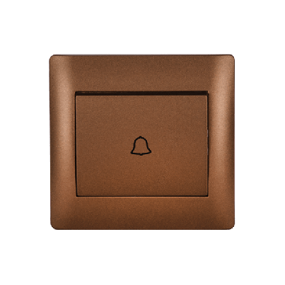 RHYME doorbell switch coffee metallic