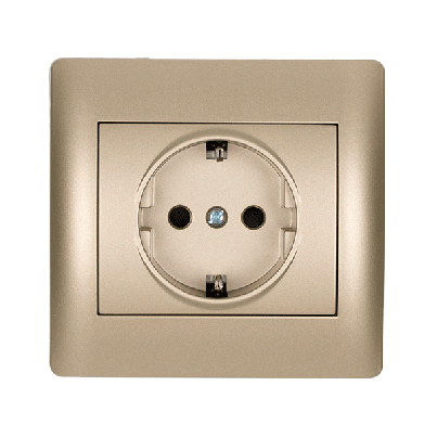 RHYME german type socket champagne metallic