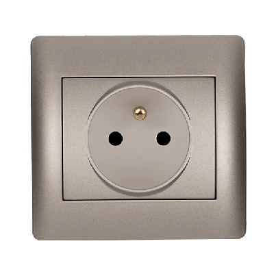 RHYME french type socket grey metallic