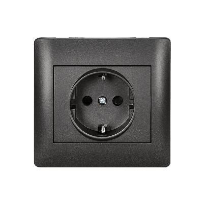 RHYME german type socket graphite metallic