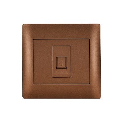RHYME phone socket coffee metallic