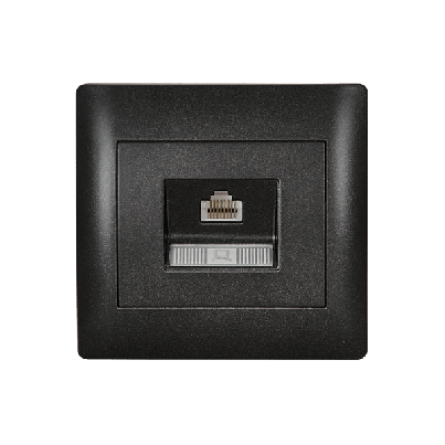 RHYME computer socket graphite metallic