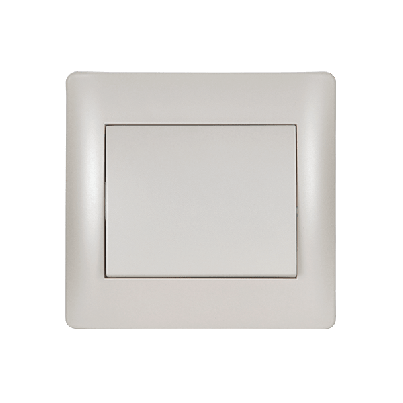 RHYME one button cross switch white metallic