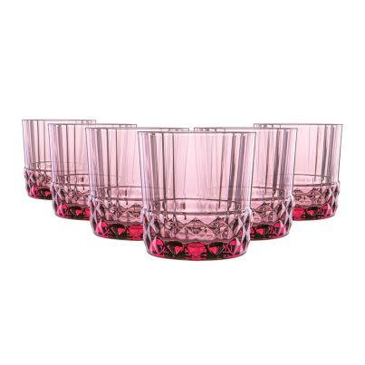 Glasses Rocks AMERICA'20s 300ml 6pcs. lilac rose