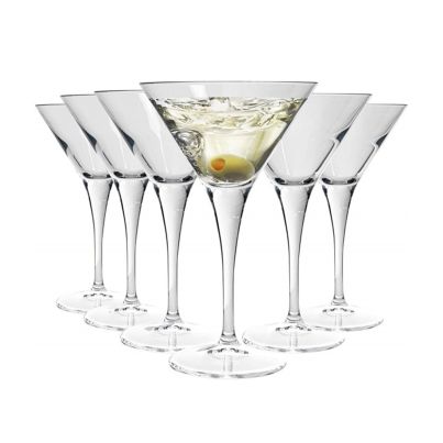 Martini glasses BARTENDER 240ml 6pcs. clear