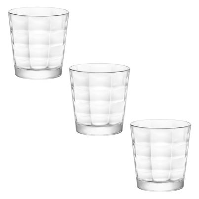 Water glasses CUBE 245ml 3pcs. clear