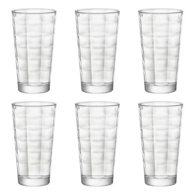 Water glasses CUBE 365ml 6pcs. clear