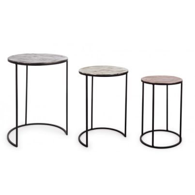 SET3 TAHIR ROUND COFFEE TABLE