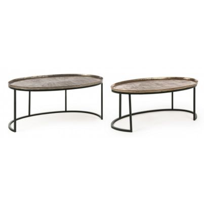 SET2 AMIRA OVAL COFFEE TABLE X26