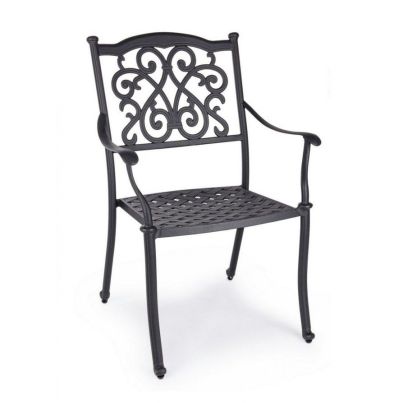 Garden chair IVREA 65x60x92cm dark grey