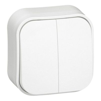 Switch LEGRAND Forix, 2-button 1-way, surface mounting, white 