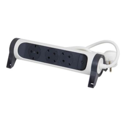 Multiplug LEGRAND Premium, rotating, 3×2P+E, with 3 m cable