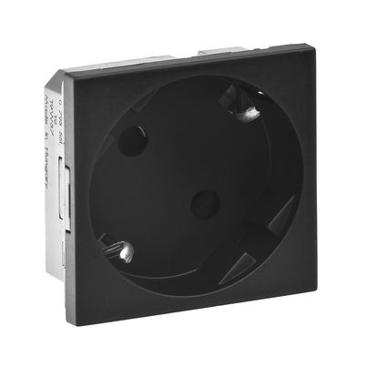 Schuko socket LEGRAND Mosaic, 2P+T, 2M, white