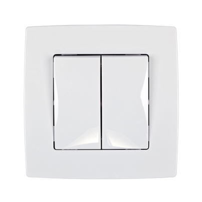 CITY curtain switch white metallic