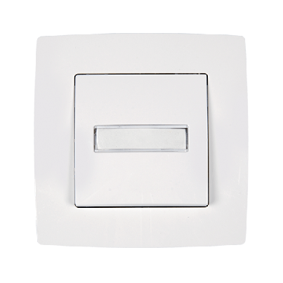 CITY doorbell switch with light white metallic