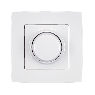 CITY dimmer 0-10V white metallic