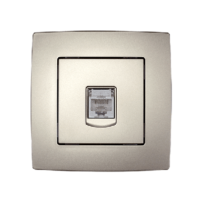 CITY computer socket, champagne metallic