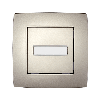 CITY doorbell switch with light champagne metallic