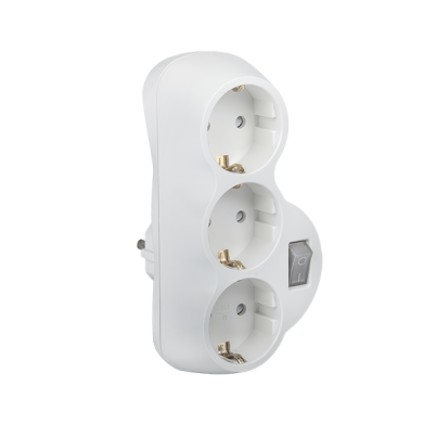 Adapter tripple white with key