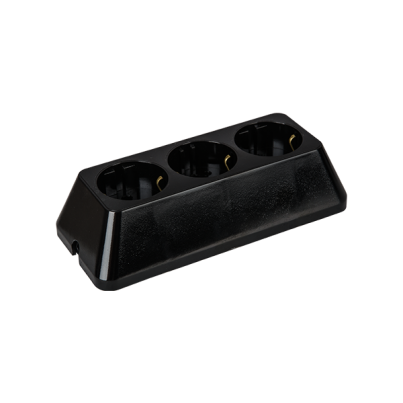 Multisocket triple M black