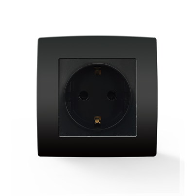 CITY german type socket with screw anthracite